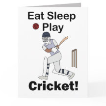 Cricket Sports Eat Sleep Play Cricket