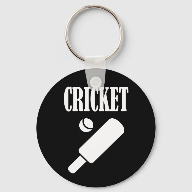Cricket Sports Gift Nyckelring (Framsida)