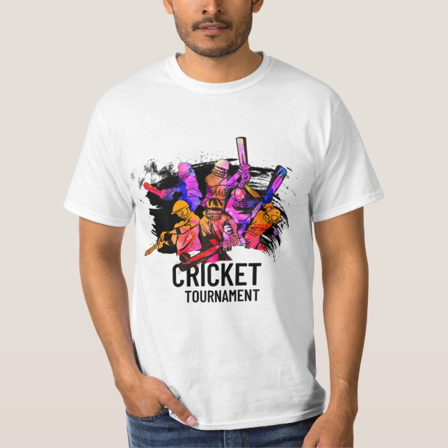 Cricket Sports T Shirt (Framsida)