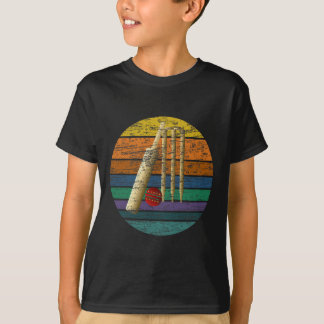 Cricket Stumps Vintage T Ll Cricket-fan Bowler Cri Shirt