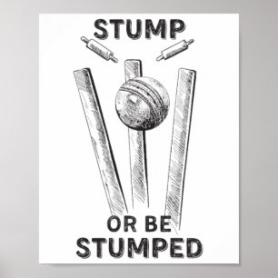 Cricket T20 Jersey Stumpa eller bli stumpad  Poster