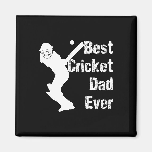 Cricket T Ll Tröja För Indiska Desi Cricket Pappor Magnet (Framsidan)