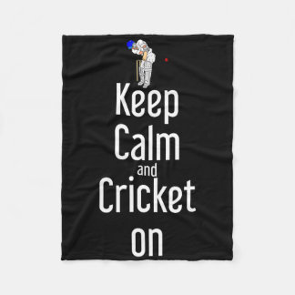 Cricket T Ll Tsman Håll Lugnt Och Cricket På Fleecefilt