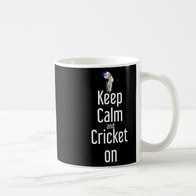 Cricket T Ll Tsman Håll Lugnt Och Cricket På  Kaffemugg (Höger)