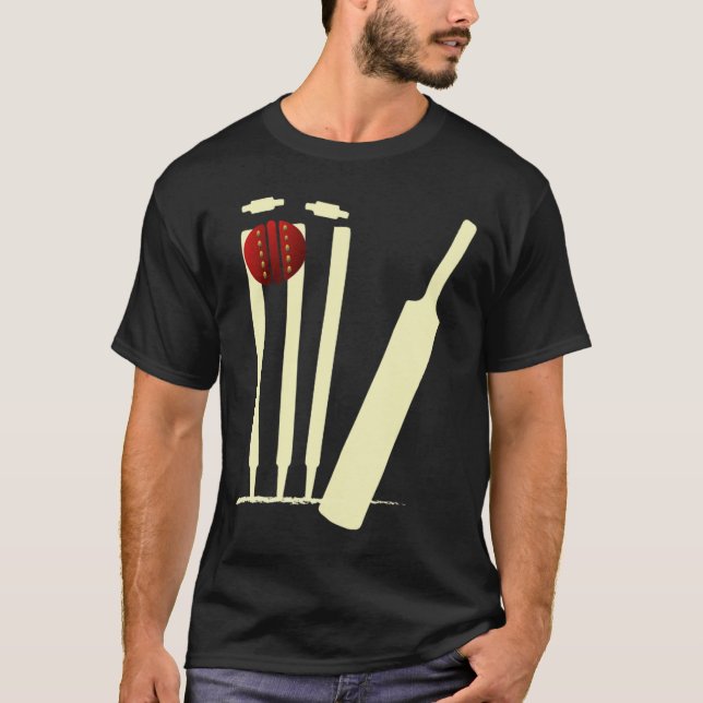 Cricket T  Shirt (Framsida)