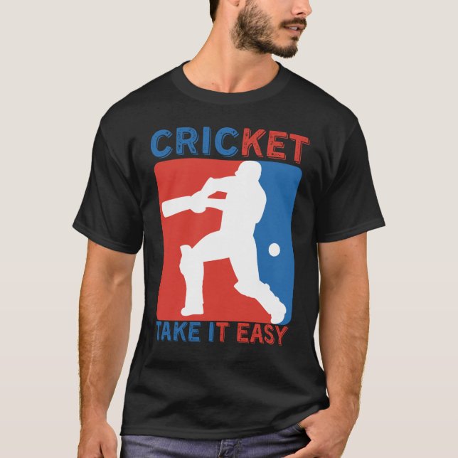 CRICKET TA DET LÄTT - CRICKET ÄLSKARE T SHIRT (Framsida)