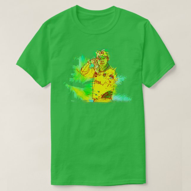 Cricket-ta med sig den Ponting Art j3 T Shirt (Design framsida)