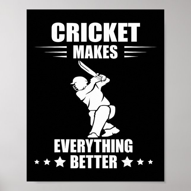 Cricket Team gör allt bättre Cricket T Cri Poster (Framsidan)