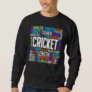 Cricket Terms Cricket Sport Jersey Suppories Cri Lång Ärmad Tröja