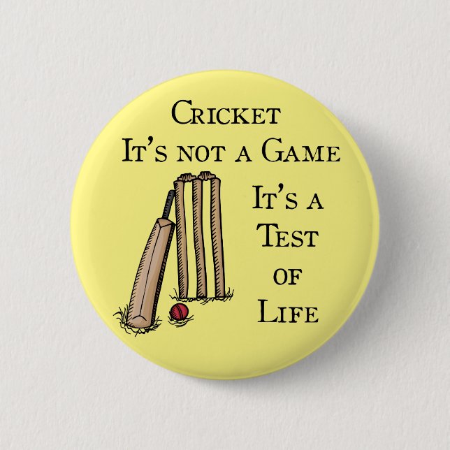 Cricket Test Badge Knapp (Framsida)