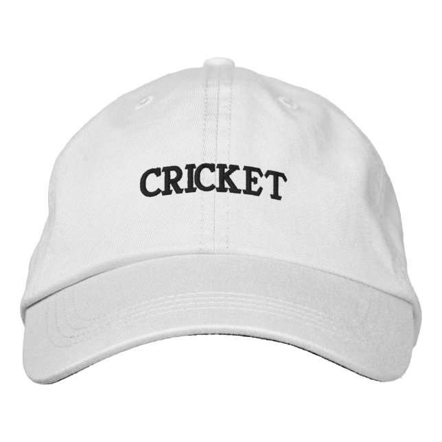 CRICKET Text Älskar Sport Fantastisk-Mössa Broderad Keps (Framsida)