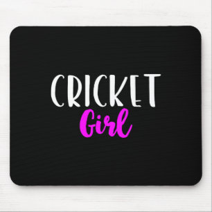 Cricket tjej spelare kvinnor rolig söt musmatta