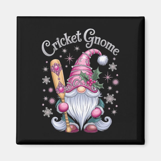 Cricket Tomte Jul Glädje Cheer  Magnet (Framsidan)