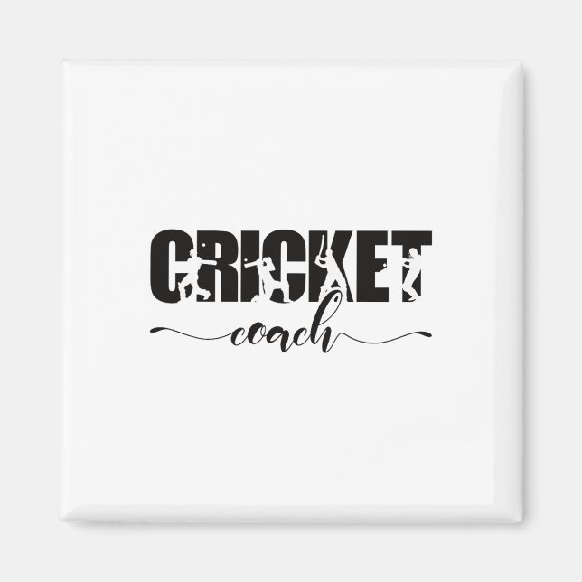 Cricket tränare  magnet (Framsidan)