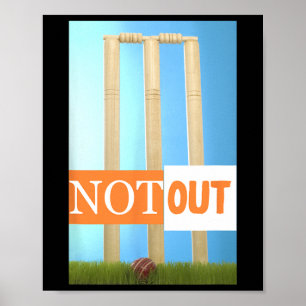 Cricket-tröja Indien färger Inte Ut Poster