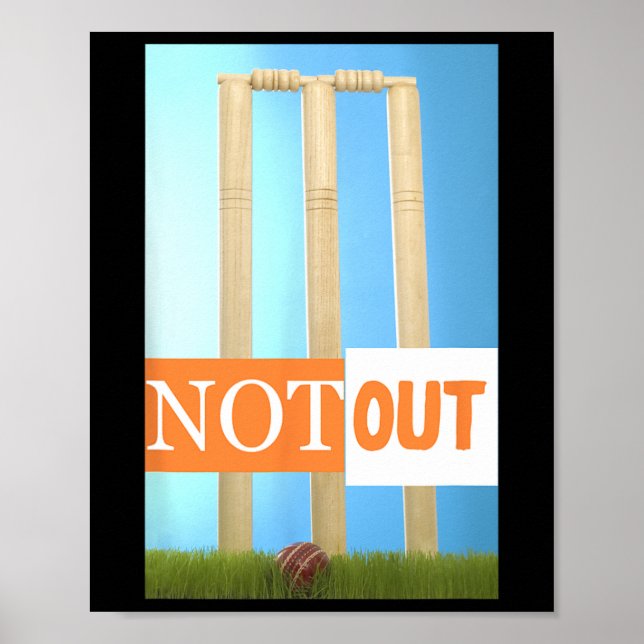 Cricket-tröja Indien färger Inte Ut Poster (Framsidan)
