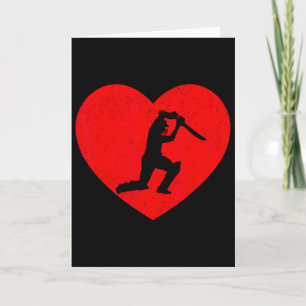Cricket Valentine Hjärtform Cricket Älskare Kort