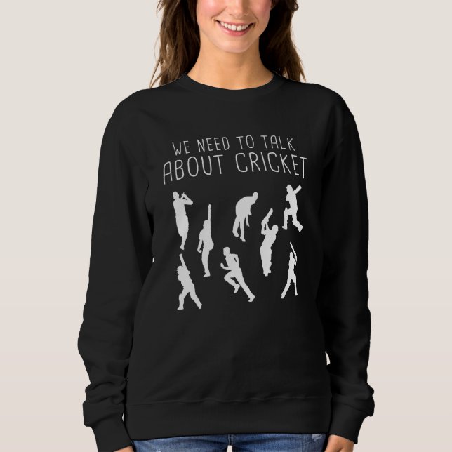 Cricket - vi måste prata Cricket T Shirt (Framsida)