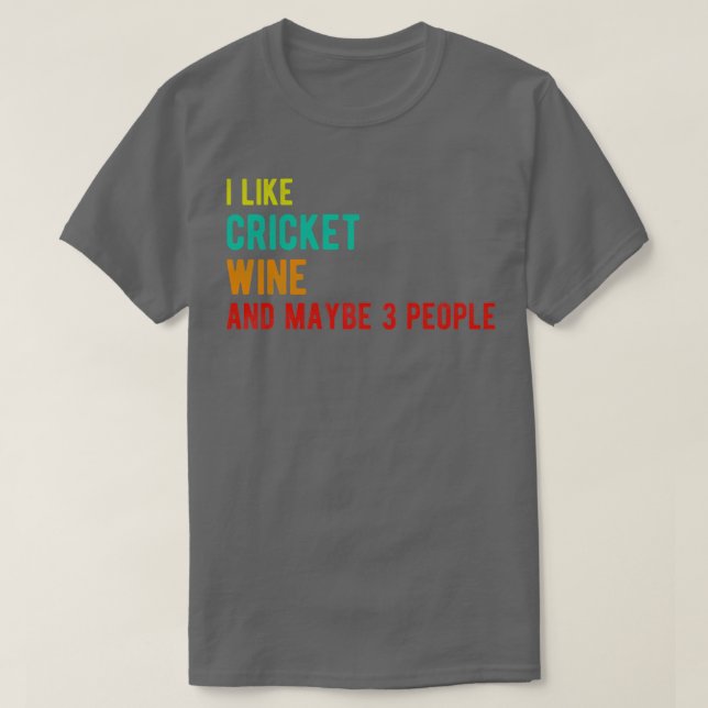 Cricket vin lustiga födelsedag liknar Cricket vin  T Shirt (Design framsida)