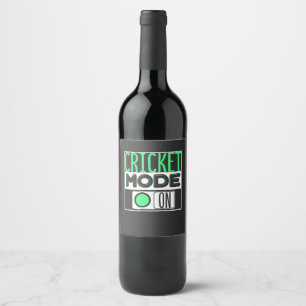Cricket Vinflaska Etikett