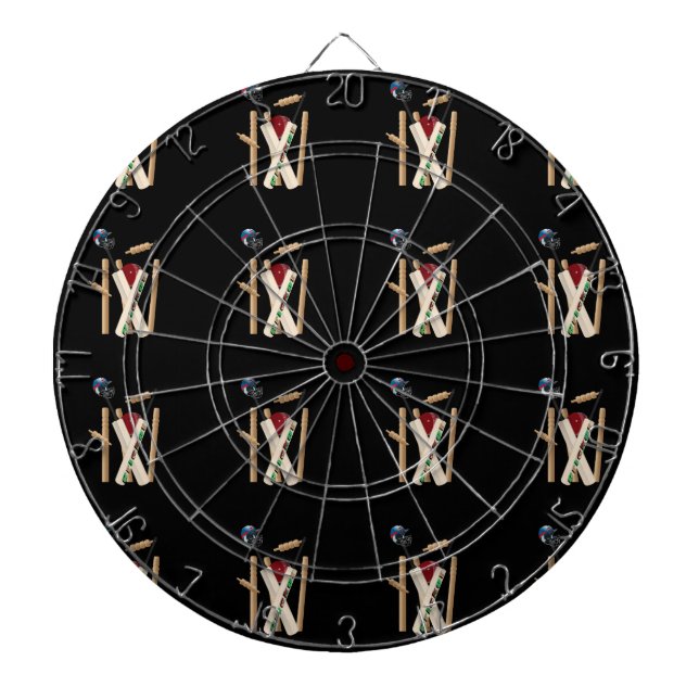 Cricket-Wicken, Fladdermus och Boll. Darttavla (Framsidan)