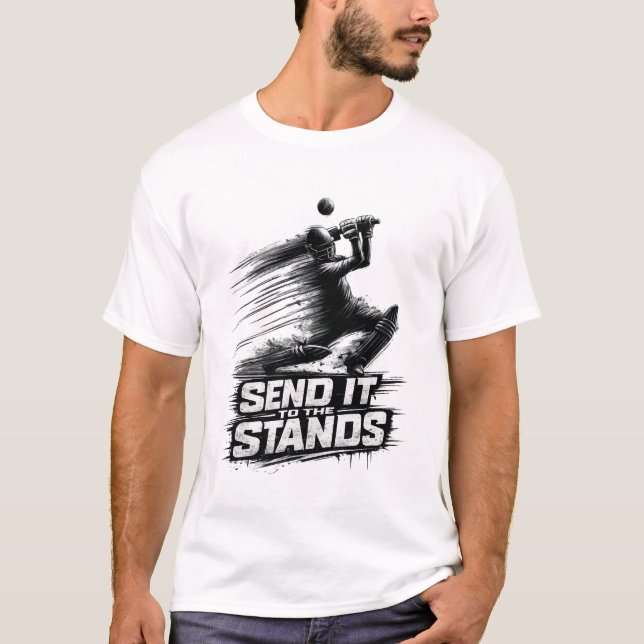 Cricket World Cup Power  T Shirt (Framsida)