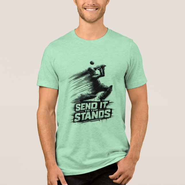 Cricket World Cup Power  T Shirt (Framsida)