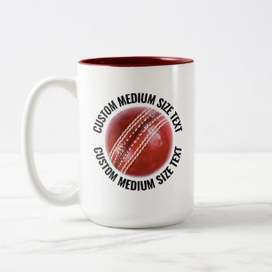 Cricketboll & Medium text MARON 425g Custom Två-Tonad Mugg