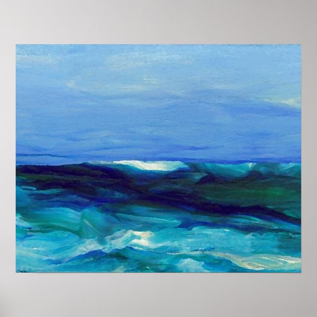 CricketDiane Ocean Beach Poster - Dam i havet (Framsidan)