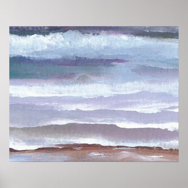 CricketDiane Ocean Poster Drimpning på Gentle Våga (Framsidan)