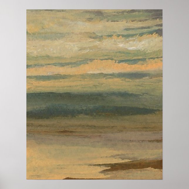 CricketDiane Ocean Poster - reflekterat hav (Framsidan)