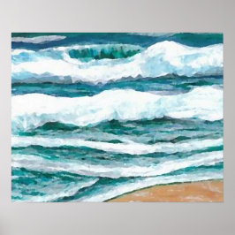 CricketDiane Ocean Poster - Sand på min fötter