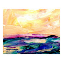 CricketDiane Ocean Poster - Sol glöd