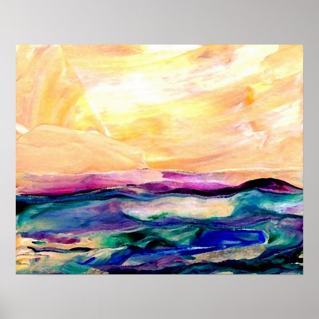 CricketDiane Ocean Poster - Sol glöd (Framsidan)