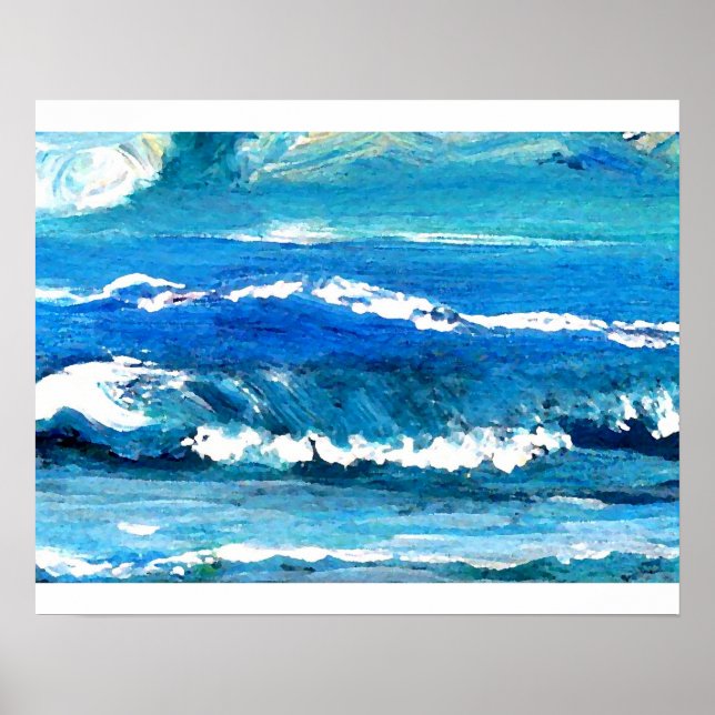 CricketDiane Ocean Poster - Wave Dance (Framsidan)