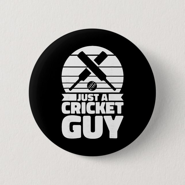 Cricketer Cricketing Tsman - Umpire Just A Cricket Knapp (Framsida)