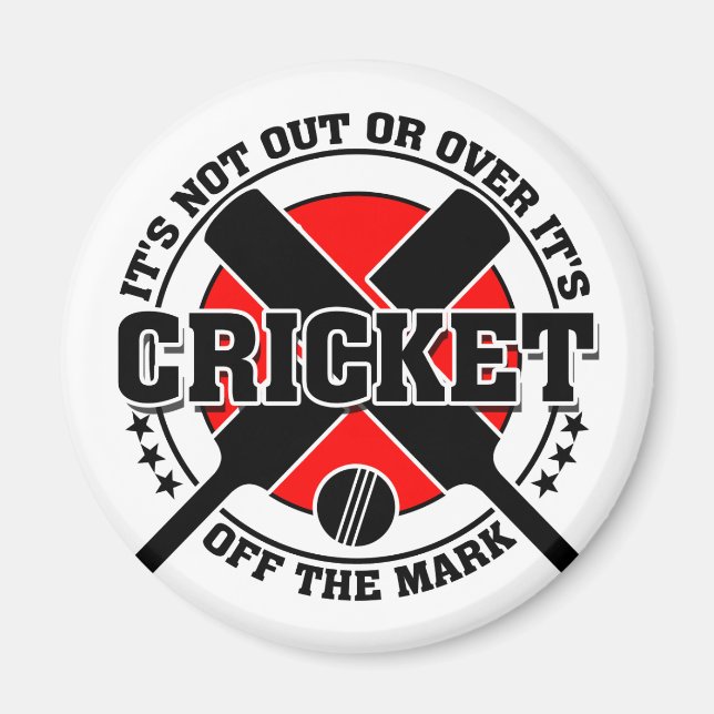 Cricketers - av Mark Cricket Magnet (Framsidan)