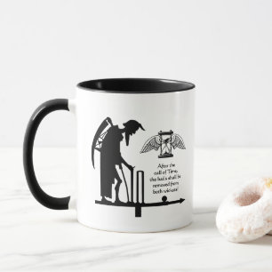 Cricketers - Law 16(3) Black and White Cricket Mugg