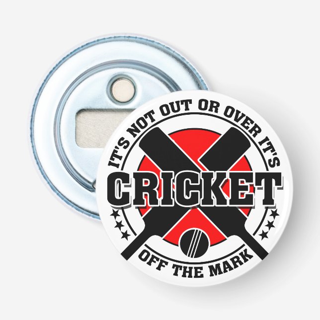 Cricketer's Off The Mark Cricket Flasköppnare (Framsidan)