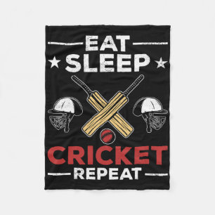 Cricketfantaster Cricketälskare Äter Sova Cricket Fleecefilt