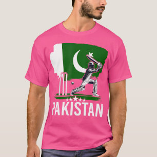 Cricketflagga för Pakistan för Pakistan Cricket Je T Shirt