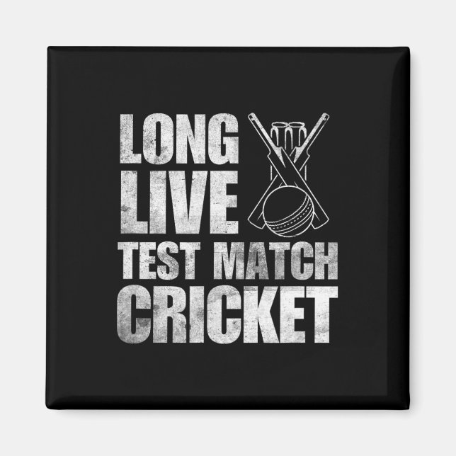 Cricketgåvor Testcricket Cricketspelare Indien Eng Magnet (Framsidan)