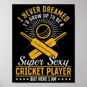 Cricketspel Cricket - Super Y Cricketspelare Poster