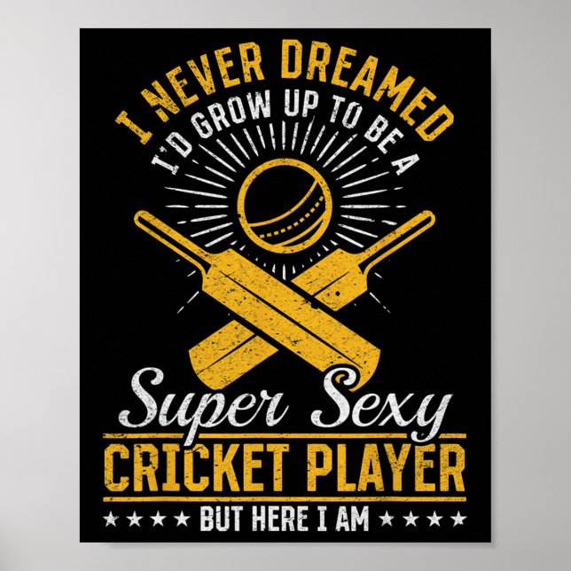 Cricketspel Cricket - Super Y Cricketspelare  Poster (Framsidan)