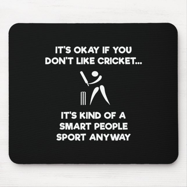 Cricketspel - Roligt Smart - Spelare  Musmatta (Framsidan)