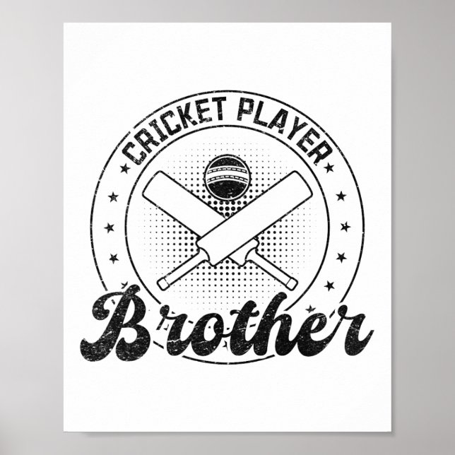 Cricketspelande bror  poster (Framsidan)