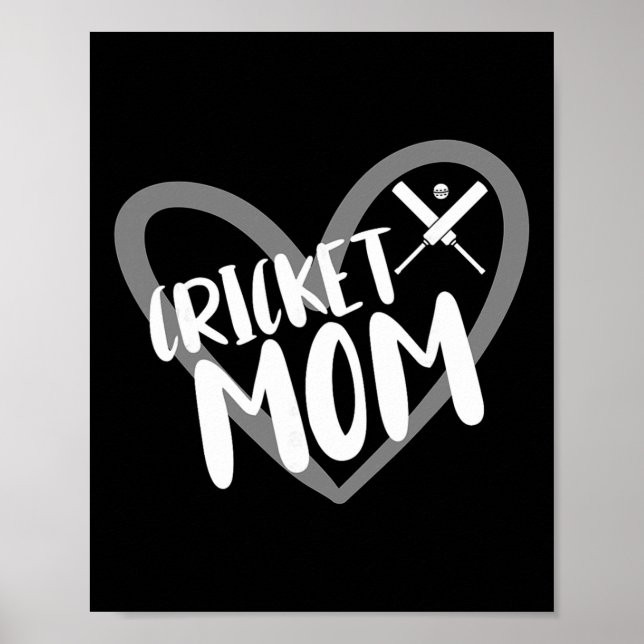 Cricketspelande mamma  poster (Framsidan)