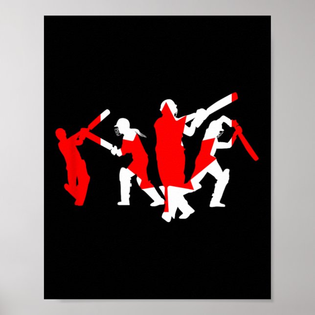 Cricketspelardesign  poster (Framsidan)
