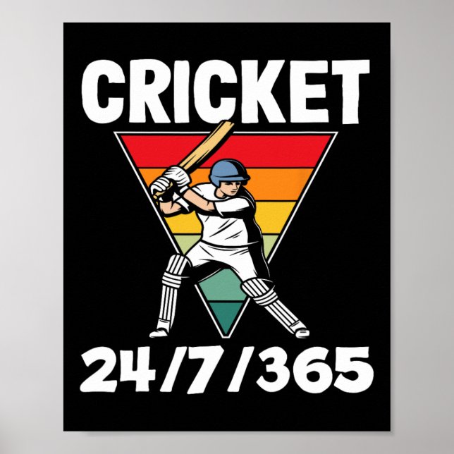 Cricketspelare 247365 Enthusiast Pion Poster (Framsidan)