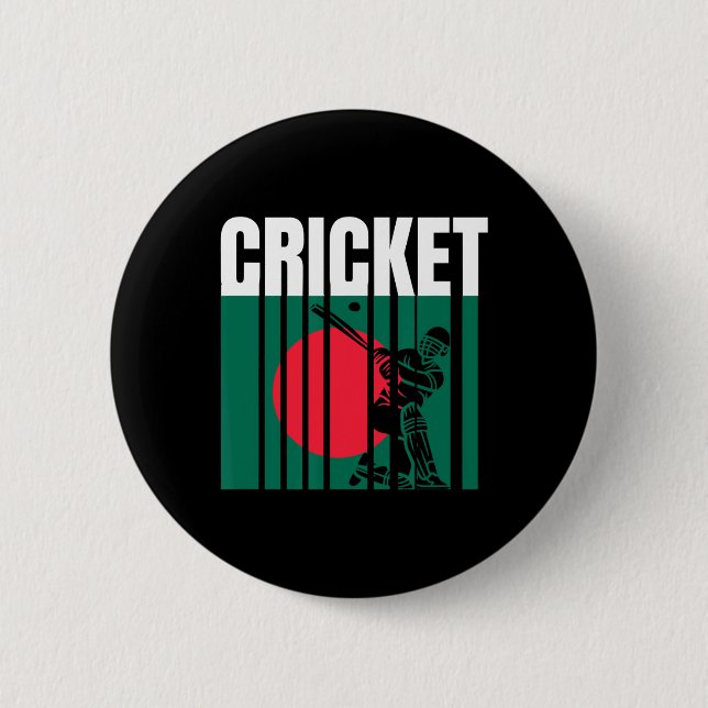 Cricketspelare 5  knapp (Framsida)